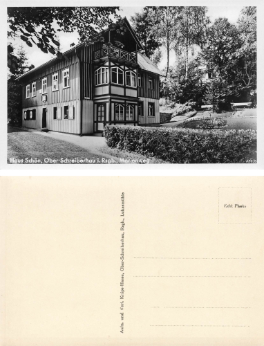 Schreiberhau Riesengebirge Schlesien Haus Schoen Szklarska Poreba * um 1930