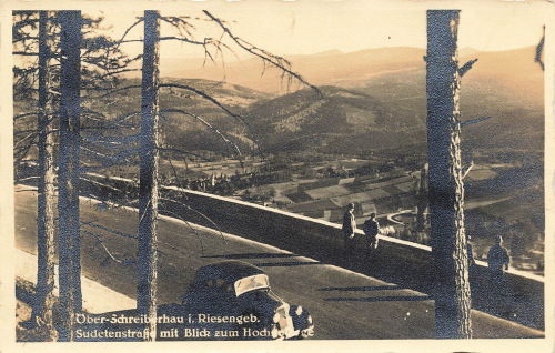 Ober Schreiberhau Sudetenstrasse Giant Mountains Silesia Szklarska Poręba o 1940