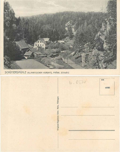Schuettersmuehle Franconian Switzerland * approx. 1930