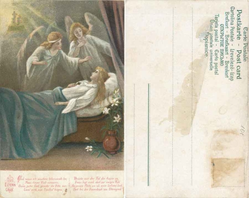 Guardian Angel on the Deathbed Series "The Parents' Grave" * ca. 1900