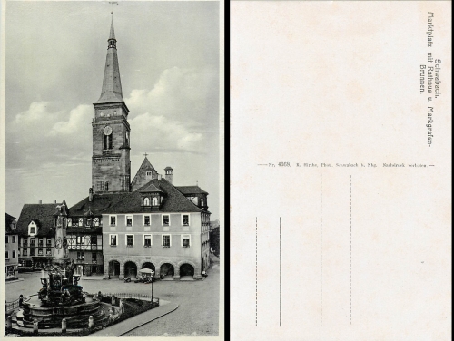 Schwabach Marktplatz *ca. 1940