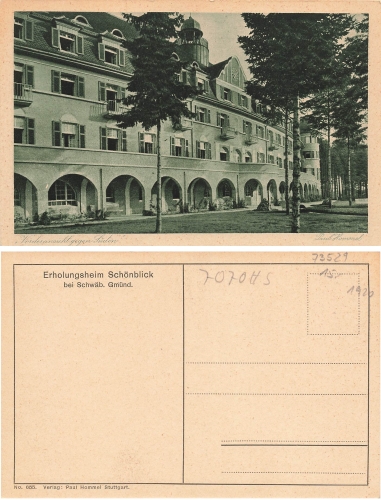 Schwabisch Gmund Erholungsheim Schonblick *um 1920