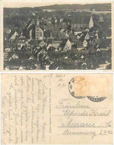 74523 Schwaebisch Hall o ca. 1930