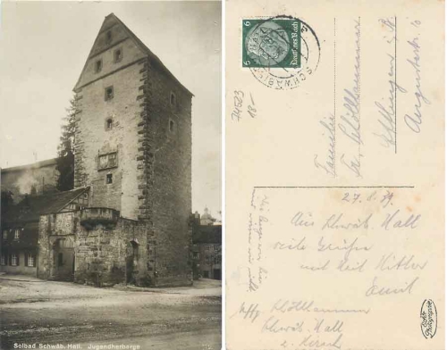 Schwäbisch Hall Jugendherberge o 27.8.1939