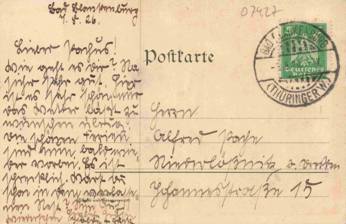 Schwarzatal Thüringen Eberstein Künstlerkarte o 1926