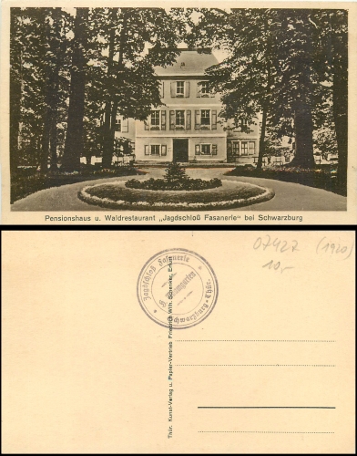 Schwarzburg Jagdschloss Fasanerie * ca.1920