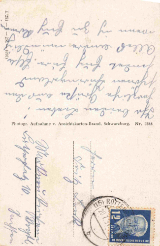Schwarzburg Thüringer Wald Scharzabrücke o 1951