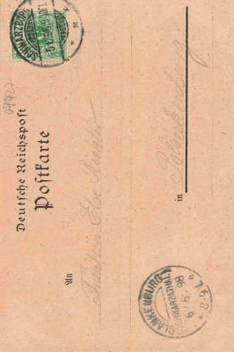 Schwarzburg Thüringer Wald Litho o 1898