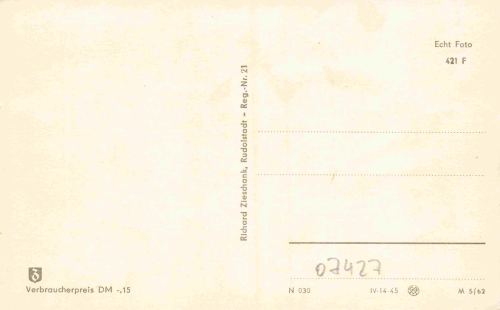 Schwarzburg Thüringer Wald * 1963