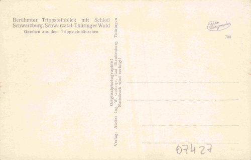 Schwarzburg Thüringer Wald * um 1940