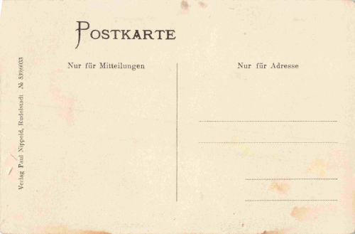 Schwarzburg Thüringer Wald Schalben-Karte  "Im Fluge durch die Welt" * 1910