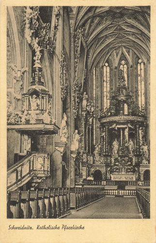Schweidnitz Katolische Pfarrkirche Schlesien Swidnica * um 1930