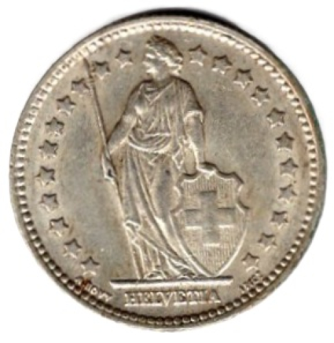 Schweiz 1 Franken 1940 Helvetia