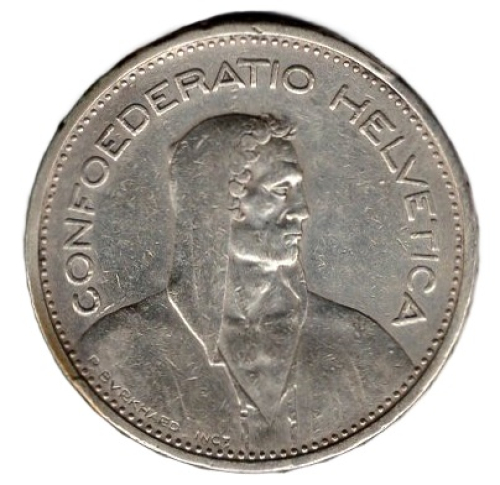 Schweiz 5 Franken 1931 Alphirt