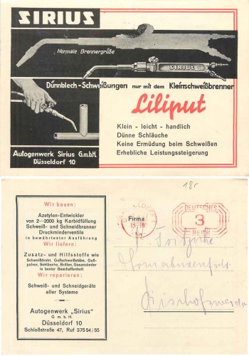 Welder Sirius Advertisement for Liliput o 27.6.1937