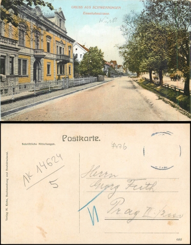 Schwenningen Eisenbahnstrasse o ca. 1910
