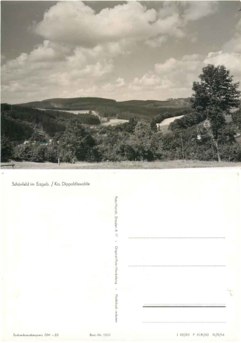 01762 Schonfeld Erzgebirge *1963 Hanich1520