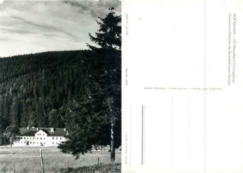 01776 Schonfeld Oberpobel holiday home of the Reichsbahn Office Dresden * 1977 Hanich1523