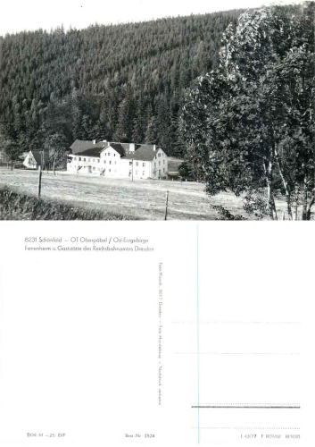 01776 Schönfeld Oberpöbel Ferienheim des Reichabahnamt  *1977 Hanich1524