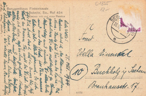 01855 Sebnitz in Sachsen o 1944