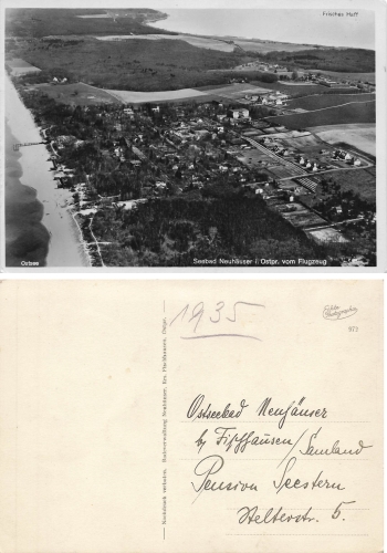 Seebad Neuhaeuser Ostpreussen Metschnikowo gebraucht 1935