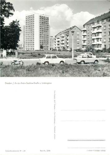 eevorstadt Dresden Lindengasse Anton-Saetkow-Strasse  *1969 Hanich2108