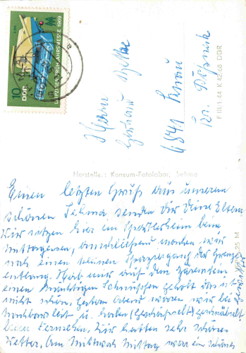 Sehma Erzgebirge Mehrbildkarte o 1969