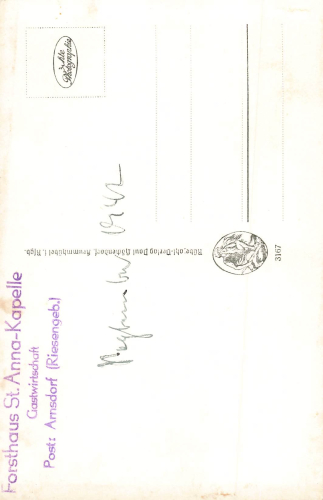 Seidorf St. Annakapelle Riesengebirge Schlesien Sosnówka * 1942