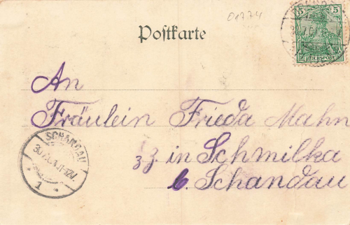 01744 Seifersdorf Dippoldiswalde Gasthof schule Kirche o 1901