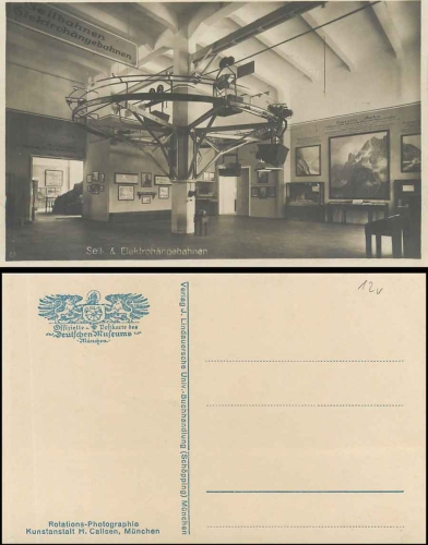 Ropeways & electric monorails, Deutsches Museum, real photo * around 1930