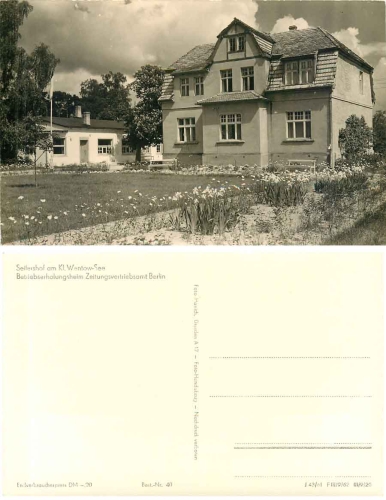 16775 Seilershof Erholungsheim Zeitungsvertrieb Berlin *1962