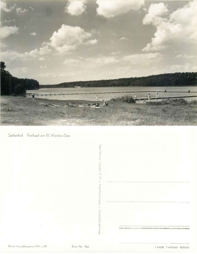 16775 Seilershof Gransee Freibad am kleinen Wentow See *1961 Hanich0766
