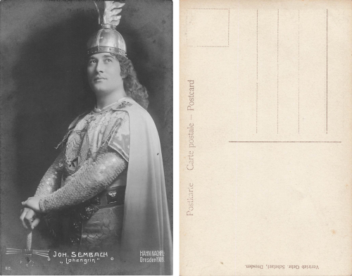 Johann Sembach Hofoper Dresden als Lohengrin 1909