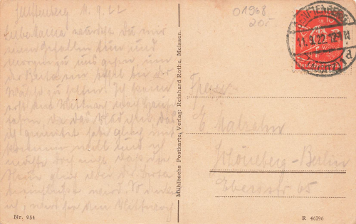 01968 Senftenberg Schloss o 1922