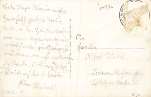 01776 Seyde Hermsdorf Erzgebirge o 1938