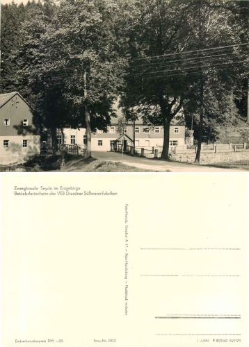 01776 Seyde dwarf cottage holiday home of the confectionery factory Dresden * 1964 Hanich1813