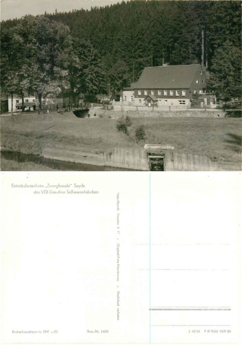 01776 Seyde Zwergbaude Ferienheim der Süsswarenfabriken Dresden *1961 Hanich1410
