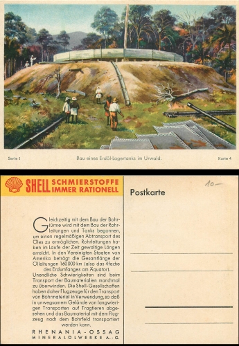 Shell advertising card series I card 4 * circa 1930