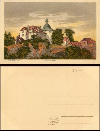 Siegen Westfalen Oberes Schloss * ca. 1920