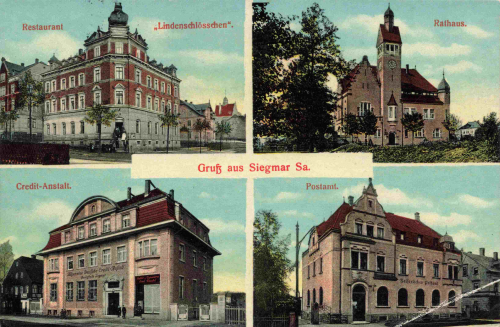 Siegmar Chemnitz Mehrbildkarte o 1913