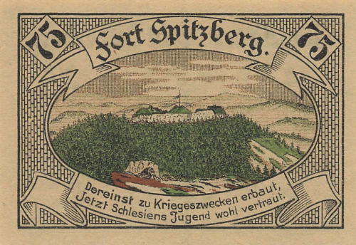 Silberberg Schlesien Notgeldschein Twierdza Srebrnogórska 1921
