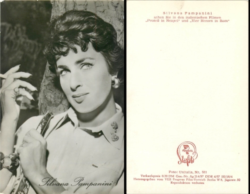 Silvana Pampanini Progress Starfoto, Nr. 511