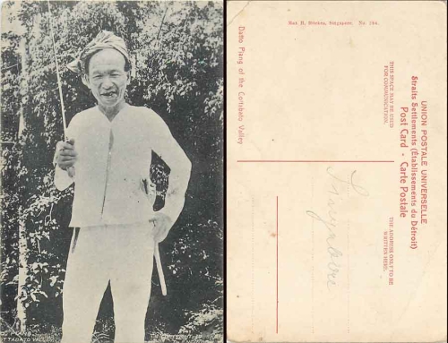 Singapore Datto Piang of the cotabato Valley *ca. 1910
