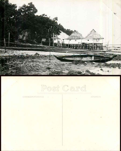 Singapore Malay Fishing Village * ca. 1930