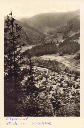 Sitzendorf Thüringer Wald Sporbitztal o 1957