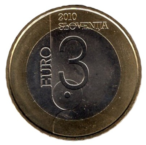 Slowenien 3 Euro 2010 UNESCO Ljubljana
