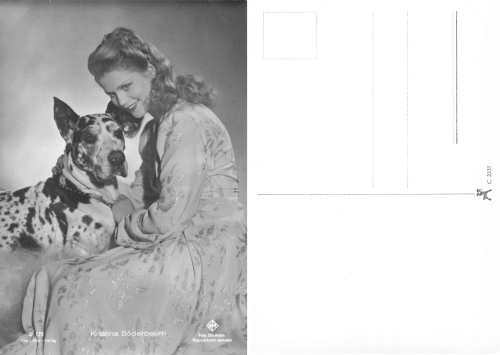 Söderbaum Kristina mit Dogge UFA Film Foto Verlag G178