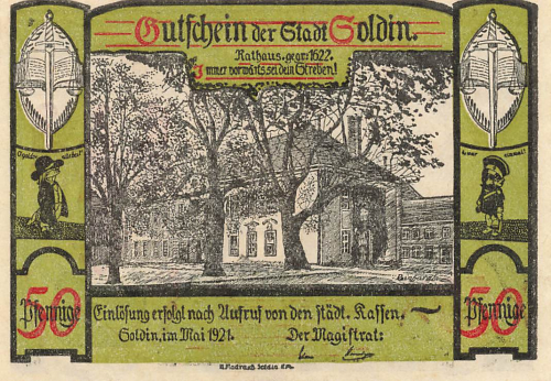 Soldin Myślibórz Neumark Notgeldschein 1921