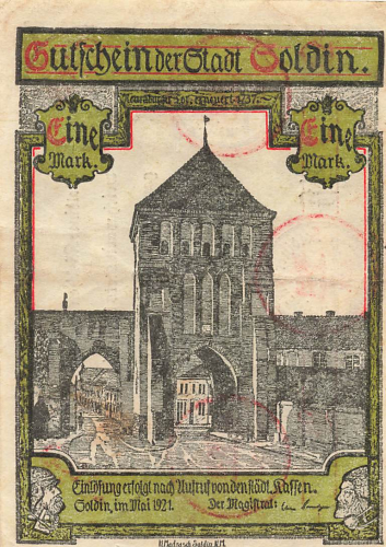 Soldin Myślibórz Neumark emergency bank note 1921