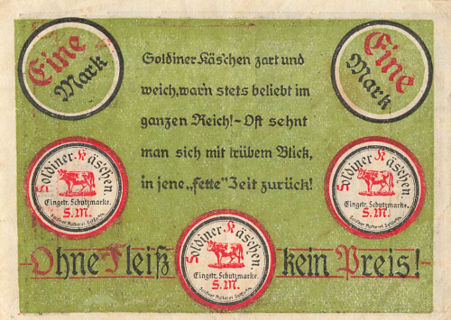 Soldin Myślibórz Neumark emergency bank note 1921